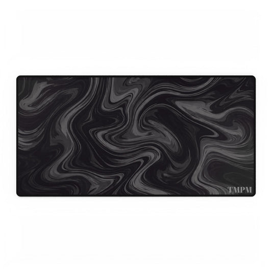 Black Marble Desk Mat – Large Gaming/Office Mouse Pad
